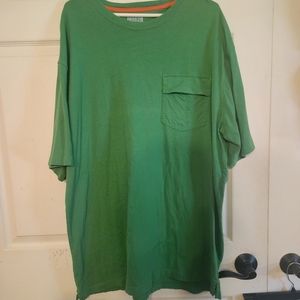Duluth Trading T-Shirt XL Longtail Pocket T-Shirt Short Sleeve Crew Neck Green